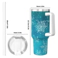 thumbnail image 4 of Fotbe Christmas Snow Pattern 40oz Ice Bully With Handle And Straw Stainless Steel Vacuum Insulated Cup And 2 In 1 Straw Lid, 4 of 8