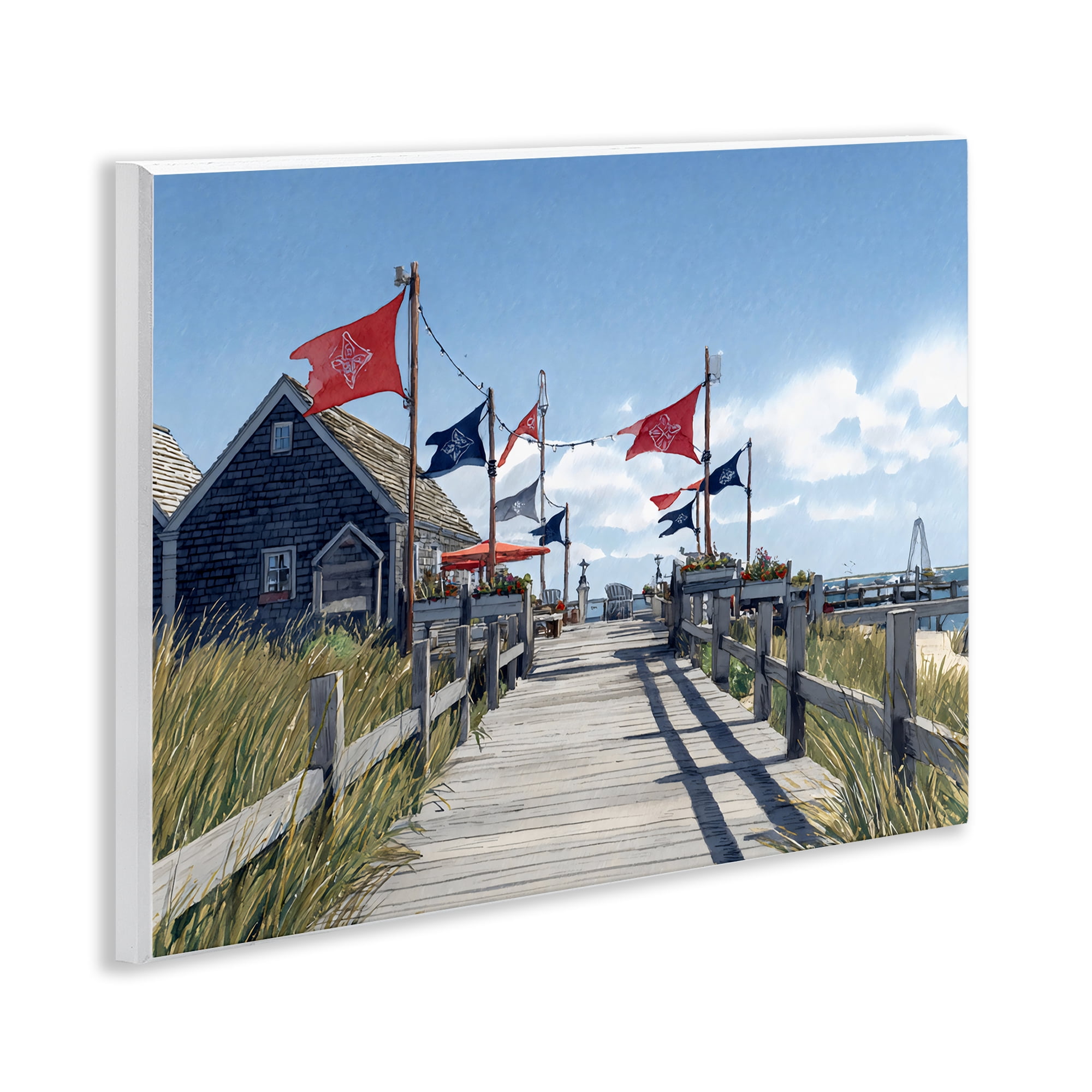 Stupell Industries Summer Boardwalk Stroll Wall Plaque Art, design by Franklyn Gregory