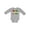 AC-Heather Grey, variant on Juneteenth 6-19-1865 with Flowers Boys or Girls Long Sleeve Baby Bodysuit