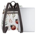 thumbnail image 3 of Naloa Watercolor Ladybug Print Leather Backpack Purse for Women and Ladies,Shoulder Travel Daypacks Bags,Laptop Backpack for Women, 3 of 4