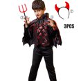 thumbnail image 3 of Disney disfraz de vampiro para niños y niñas, vestido de fiesta de Halloween, disfraz de Diablo, 3 of 5