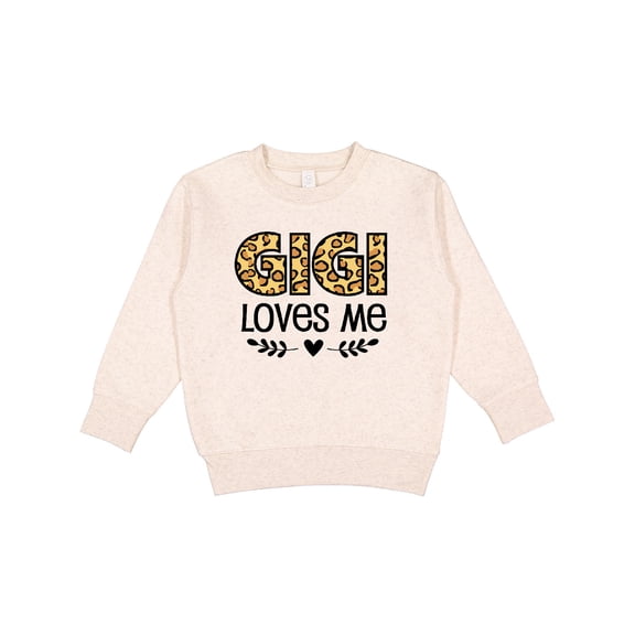 Inktastic Gigi Loves Me Grandchild Leopard Toddler Sweatshirt