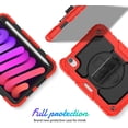 thumbnail image 2 of navor Rugged Cover Compatible with iPad Mini 6 (2021), Rotatable Kickstand Shoulder & Hand Strap Shockproof Heavy Duty Protective Case, 2 of 9