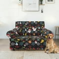 thumbnail image 5 of XYZCANDO Christmas Theme Stretch Armchair Slipcover Universal Sofa Covers for Living Room Dogs Pet Furniture Protection Polyester Armchair Slipcovers with Anti Slip Foam Sticks, 5 of 6