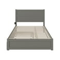 thumbnail image 4 of AFI NoHo Wood Queen Bed with Footboard and Twin XL Trundle in Gray, 4 of 6