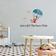 thumbnail image 3 of Cartoon Wall Decals for Boy's Bedroom - Happy Kid Flying Parachute on Sky with Birds Wall Sticker Decal With Easy Installation Instructions Kid's Bedroom Décor Wall Sticker - Size: 30 In x 21 In, 3 of 5