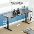 thumbnail image 6 of edx Electric Standing Desk, Height Adjustable Desk, 63 x 24 Inches Ergonomic Stand up Desk with Memory Preset for Home Office, Black, 6 of 8