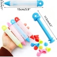 thumbnail image 2 of Paquete de 4 bolígrafos para decoración de pasteles, bolígrafo de silicona para helado, herramienta para escribir pasteles con 4 patrones de punta de bolígrafo para helado, utilizado para hornear pasteles decorativos y accesorios para pasteles de bricolaje, vasos para pasteles, galletas para pasteles. oso de fresa Electrónica, 2 of 5