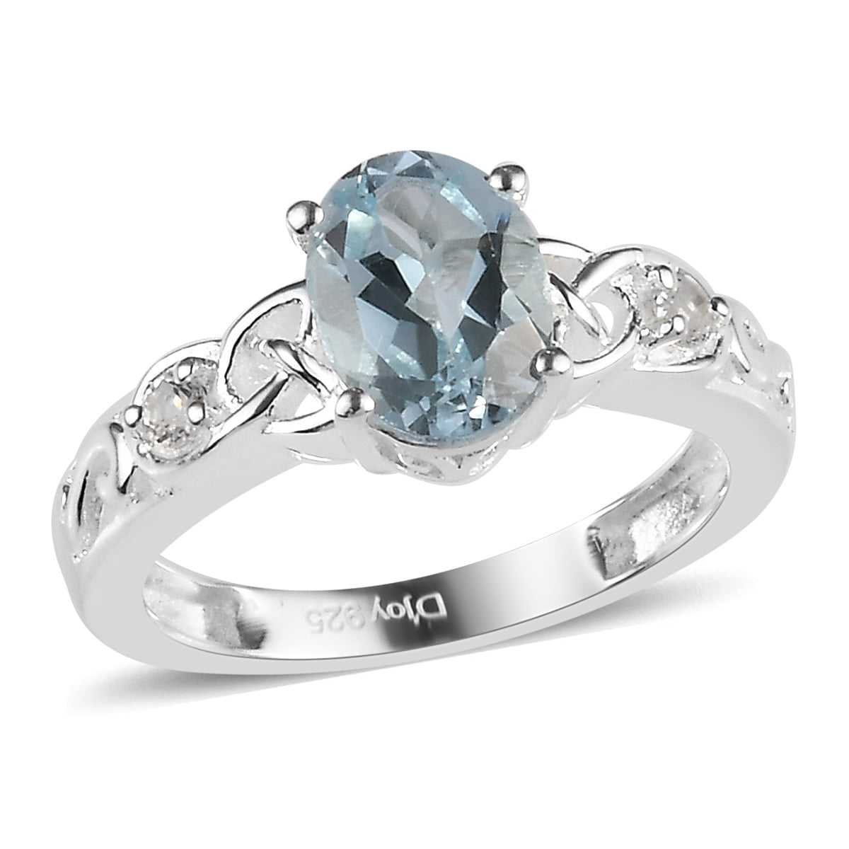 Blue Topaz Ring Best Gift For Him 925 Sterling Silver December Birthstone Mens Blue Topaz Ring Blue Topaz Engagement Wedding Ring