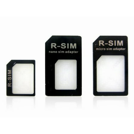 4 in 1 Nano Micro SIM Card Adapter Kit with Steel Tray Eject (Best Nano To Micro Sim Adapter)