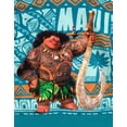 thumbnail image 6 of Disney Moana Little Boys' Fleece Hooded Sweatshirt Maui Hei Hei Teal, 6 of 7