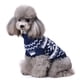 thumbnail image 3 of Suéter navideño con estampado de copos de nieve y cuello alto, ropa adorable para cachorros, suministros para fiestas de disfraces de mascotas abrigadas de invierno, talla XL (azul), 3 of 6
