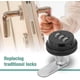 thumbnail image 3 of Cerradura de combinación Candado de seguridad con contraseña de 3 dígitos Cerradura de leva sin llave para cerraduras de buzón de cajón de armario (2 piezas, negro), 3 of 5