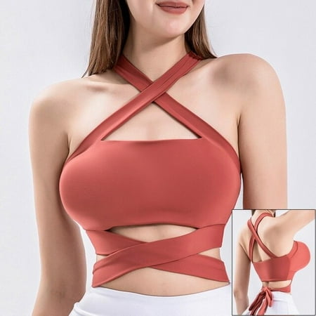 

ANXINDABX Cloud Hide Women Sports Bra Fitness Underwear Camis Push Up Yoga Crop Top Bras Solid Athletic Vest Gym Shirt Sportswear