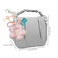 thumbnail image 4 of Cloud Beauty Bag Grande Capacité Plissée Sac de Rangement Portable Mode pour le Camping, 4 of 8