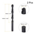 thumbnail image 2 of High Speed Steel Twist Drill Bit, 8.9mm Fully Ground Black Oxide 125mm Long 2Pcs, 2 of 5