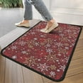 thumbnail image 4 of Red Christmas Snowflake Pattern Door Rugs,Washable Non Slip Door Mats Indoor,Decorative Door Mats,Entry Mat Indoor for Entrance,Bedroom,Kitchen,Bathroom,30"x17", 4 of 6