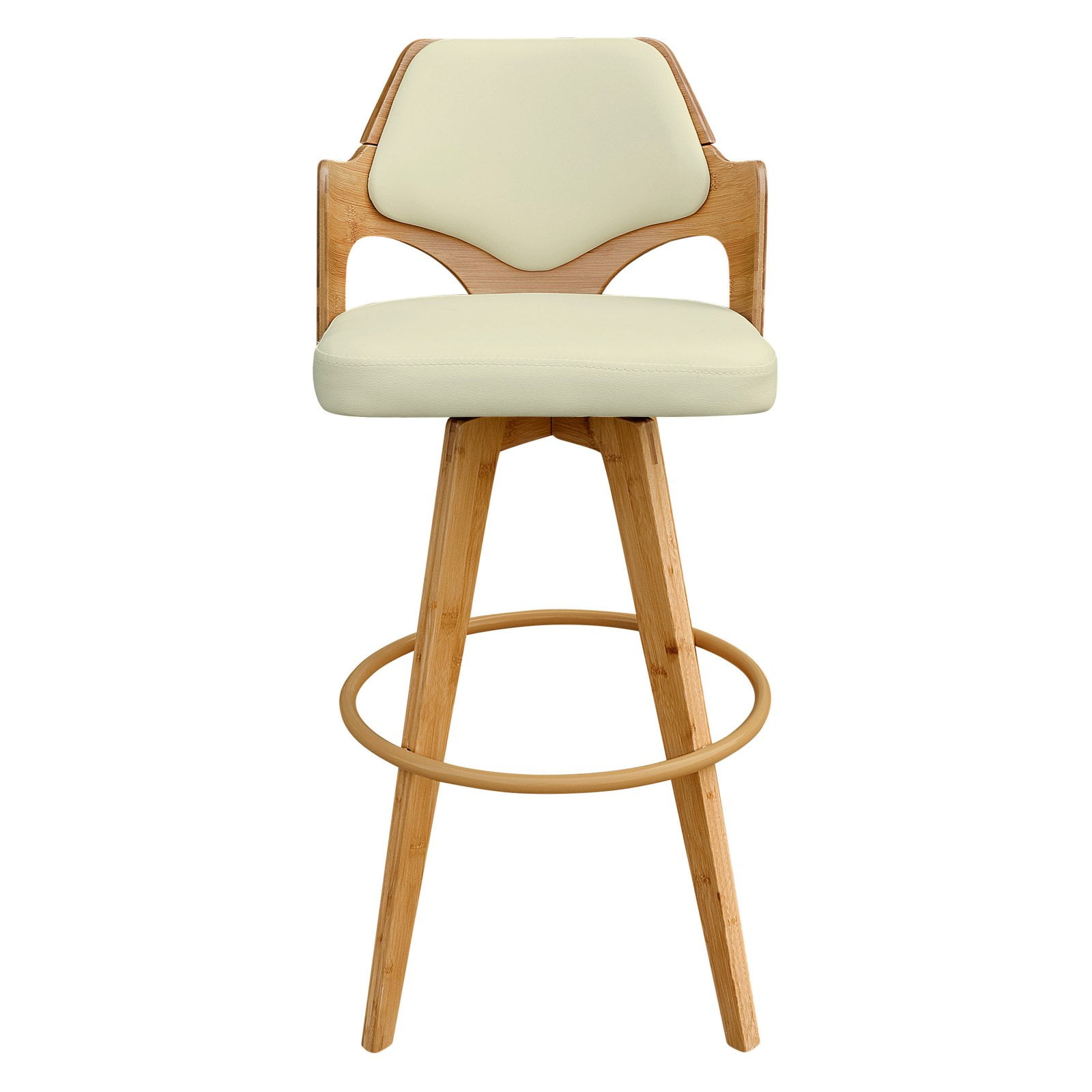 Gallerie Decor Torino Bamboo Swivel Bar Stool Com