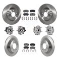 thumbnail image 1 of Transit Auto Front Rear Hub Bearing Assembly Disc Brake Rotor and Semi-Metallic Pads Kit (10Pc) for Car 2018-2021 Hyundai Kona Ultimate Limited with FWD - Left Right Side (Driver Passenger) KBB-132587, 1 of 11