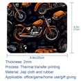 thumbnail image 5 of Motorcycle 8.3x9.8 Inch Square Non-Slip Rubber Bottom Printed Mouse Pad, Desk Pad for Office and Gaming, 5 of 6