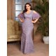 thumbnail image 1 of Mgiacy plus sizeV-neck romantic three-dimensional lace patchwork chiffon multi-layer off-the-shoulder sleeve fishtail slim dress, 1 of 5