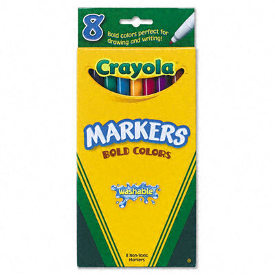 Crayola Ultra Clean Washable Fine Line Markers, Bold Colors, 8-count - image 2 of 2