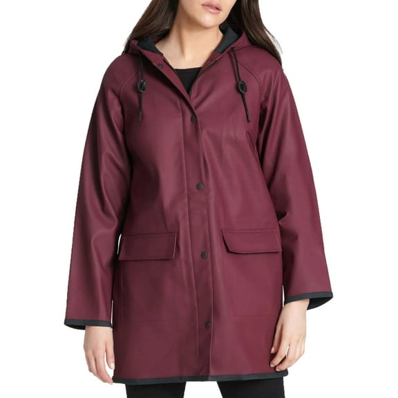 Levi's Women's Burgundy Water Resistant Rain Jacket