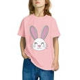 thumbnail image 4 of Aloohaidyvio Girls Easter Clothes Easter Bunny Graphic T-Shirt for Girls, Soft Cotton Short Sleeve Top for Holiday Party 9 Years, 4 of 4