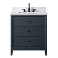 thumbnail image 2 of Vanity Art 30" Bathroom Vanity with Sink and Engineered Marble Top, Freestanding Storage Cabinet with 2 Drawers and 1 Flip Down Tray, 2 of 6