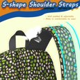 thumbnail image 5 of 17 Inch Lightweight Backpack,PVC Waterproof Oxford Fabric, Ergonomically Designed, with Large Capacity, Leopard Animal Print, 5 of 5