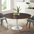 thumbnail image 5 of Modway Lippa 60" Round Modern Wood/Metal Dining Table in Cherry/White, 5 of 6