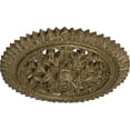 thumbnail image 3 of Ekena Millwork 21 5/8"OD x 2 1/2"P York Ceiling Medallion (Fits Canopies up to 3 5/8"), Hand-Painted Mississippi Mud Crackle, 3 of 6