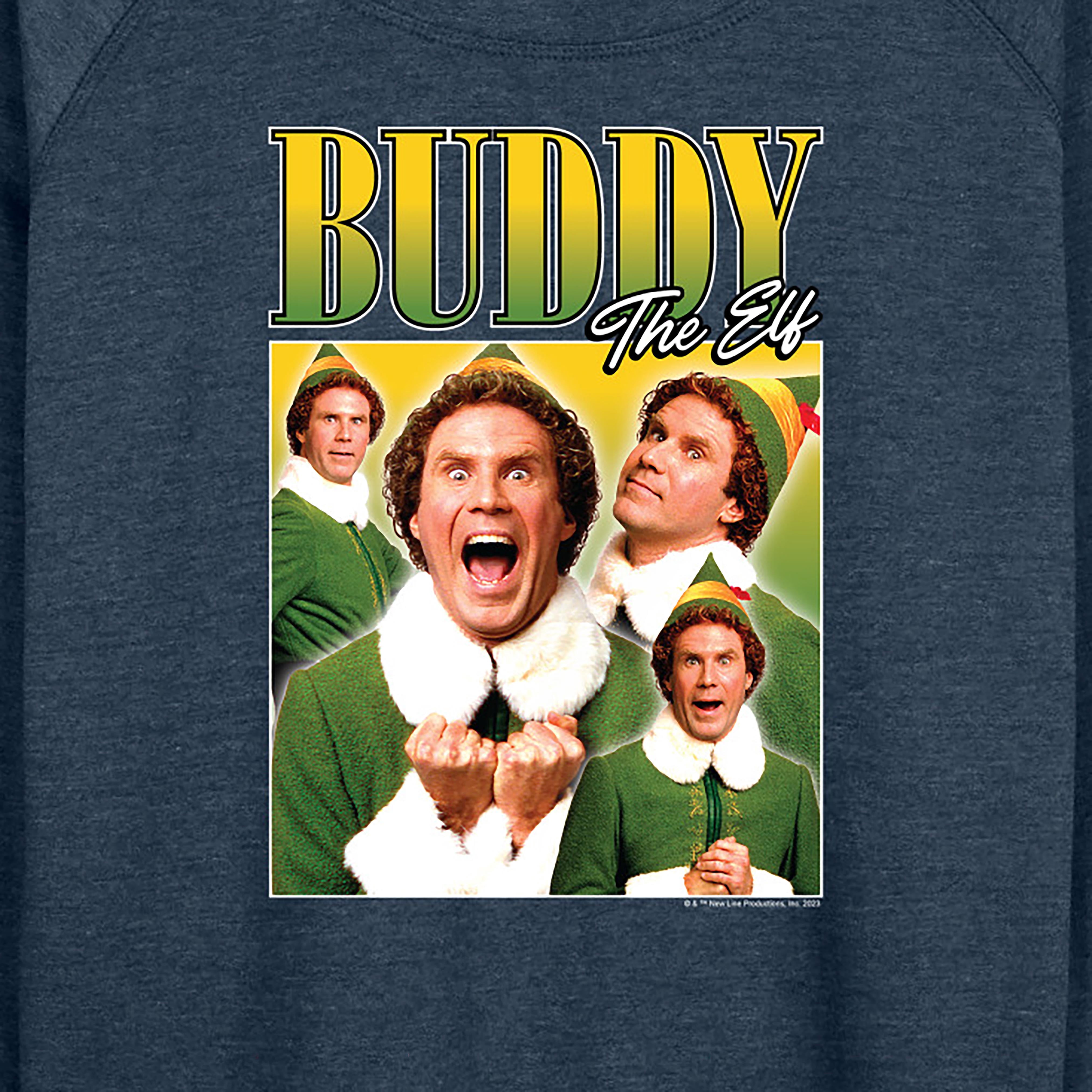 ELF - Christmas Buddy the ELF - Christmas Women's Lightweight French Terry Long Sleeve Shirt