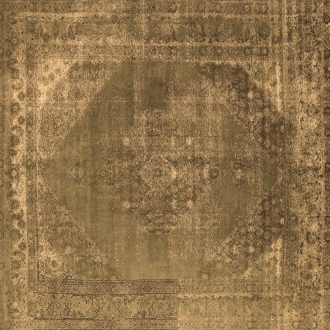 Ahgly Company Indoor Square Oriental Brown Industrial Area Rugs, 3 ...