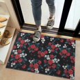 thumbnail image 2 of Pioneer Flower Floral Print Pattern Door Rugs,Washable Non Slip Door Mats Indoor,Decorative Door Mats,Entry Mat Indoor for Entrance,Bedroom,Kitchen,Bathroom,20"x32", 2 of 6