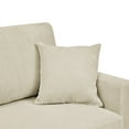 thumbnail image 5 of Aukfa Deep Seat Sofa Couch 65" Loveseat w/ 2 Pillows for Living Room Bedroom, Corduroy, Beige, 5 of 10