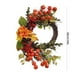 thumbnail image 3 of Corona de flores de calabaza y bayas de otoño, decoración de Halloween para el hogar, exterior, interior, ventanas, paredes y puertas, 3 of 6