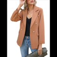 thumbnail image 1 of Chaqueta Blazer para Mujer, Informal, de Negocios, con Frente Abierto, Solapa, Elegante Abrigo con Bolsillos Caqui XXL, 1 of 8