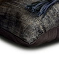 thumbnail image 2 of The HomeCentric Decorative Grey Pack of 2, 12"x14" (30x35 cm) Lumbar Pillow Cover, Velvet Suede Foil, Textured & Tassels Oblong Pillow, Solid Color Pattern Modern Style - Tassels N Grey, 2 of 3