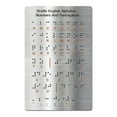 thumbnail image 2 of Tablero del alfabeto Braille, alfabeto inglés Braille, herramienta educativa portátil para aprender Braille con puntos elevados para principiantes y, 2 of 8