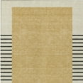 thumbnail image 5 of 3' X 5' Gold Black And Beige Striped Washable Indoor Outdoor Area Rug, 5 of 5
