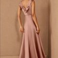 thumbnail image 3 of Sachin & Babi DUSTY PINK Tansy Satin Charmeuse Maxi Wrap Dress, US 4, 3 of 4
