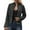 Black, variant on YDFCWXW Women's Suede Jackets 2025 Fall Casual Business Long Sleeve Open Front Cropped Blazer Jacket Coat Black, L