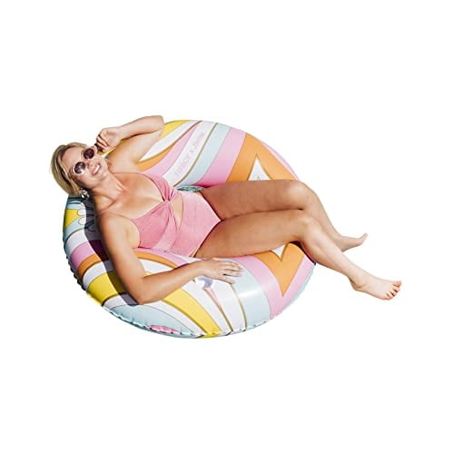 Flotador Funboy X Malibu Barbie Inflable de lujo con portavasos FUNBOY