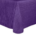 thumbnail image 1 of Ultimate Textile (10 Pack) Crinkle Taffeta - Delano 50 x 108-Inch Oval Tablecloth - for Home Dining Tables, Purple, 1 of 3