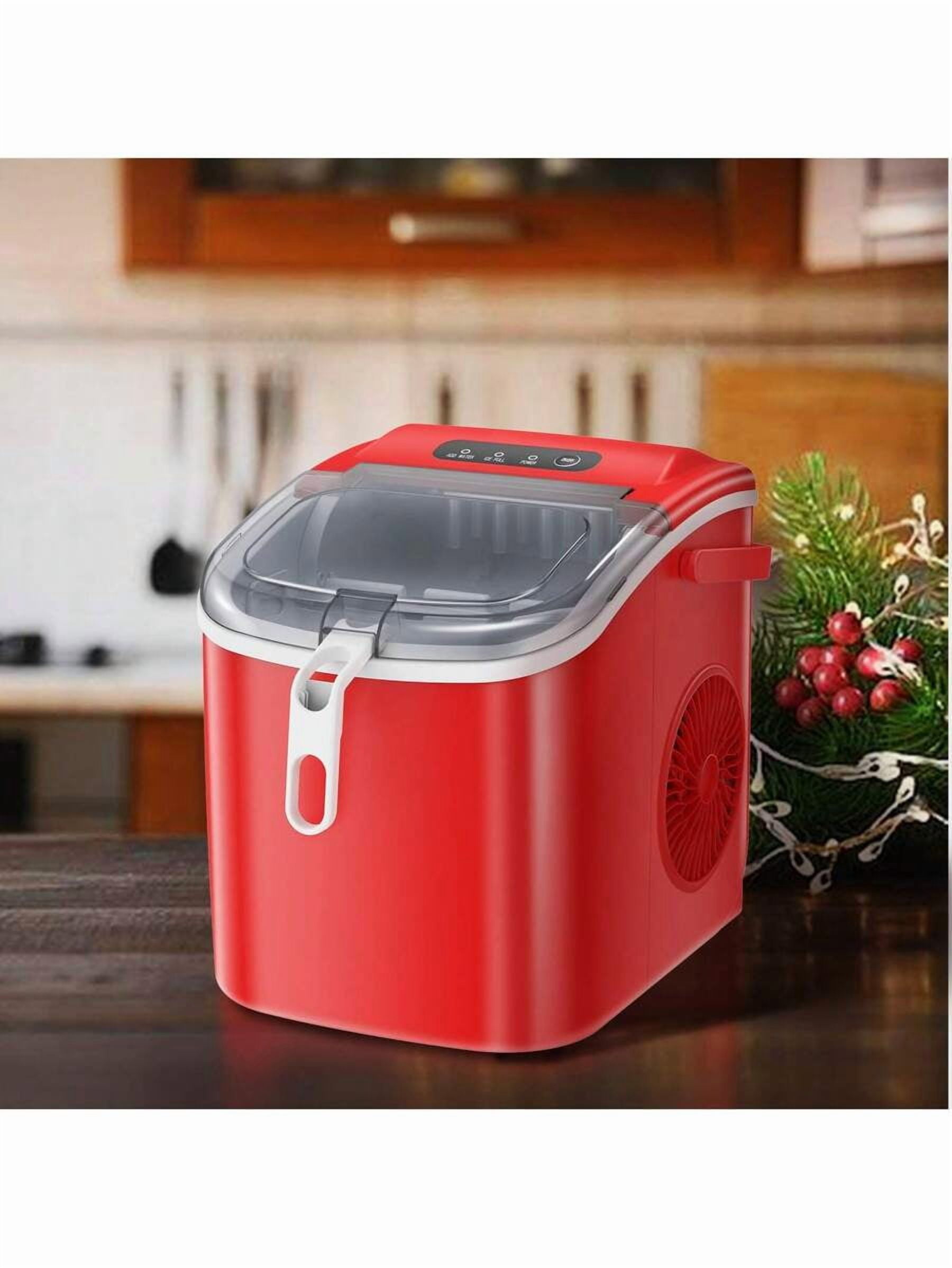 Havato Nugget Ice Maker Countertop,  Self-Cleaning  Ice Maker With Ice Basket & Scoop, 26Lbs/24H, 9 Ice Cubes Ready In 6 Mins, Chewable Ice Maker Machine For Home Camping Party RV