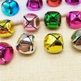 thumbnail image 4 of 180Pcs Jingle Bells Colorful Bells for Crafts, 30mm Small Cross Bells Bulk with 3 x 25m Red Ropes, Christmas Bells DIY Craft Accessories Party Decor ( Mixed Color ), 4 of 5