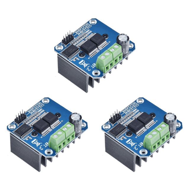 Module de Pilote Moteur Haute Puissance 3X BTS7960 43A/module de Pilote Intelligent pour Limite de Courant, 3 x Module de Pilote Moteur, Couleur Photo