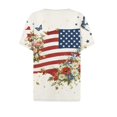 thumbnail image 5 of MEICHEN Womens Tops Summer Graphic Tees Short Sleeve Patriotic Blouse Usa 250th Anniversary T Shirt V Neck Shirt, 5 of 6