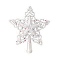 thumbnail image 2 of Fiudx Ofertas Flash Artículos En Oferta Nuevo Árbol De Navidad Estrella Superior Plástico Hueco Brillo Polvo Decoración Árbol De Navidad Estrella De Cinco Puntas Copo De Nieve Estrella De Cinco Punta, 2 of 4